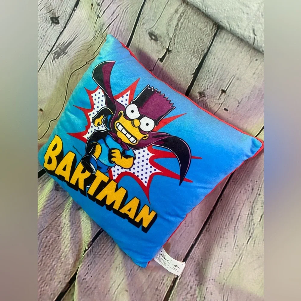 5/$20 The Simpson’s Bartman Bedding Accent Throw Cartoon Pillow 12x11 Millenial‎